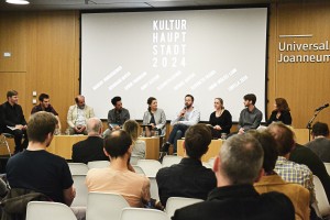 Podiumsdiskussion Graz 23.09.2015 Neue Galerie Graz, Universalmuseum © 2015, Kulturhauptstadt2024Joanneum, Kalchberggasse 2, 8010 Graz
