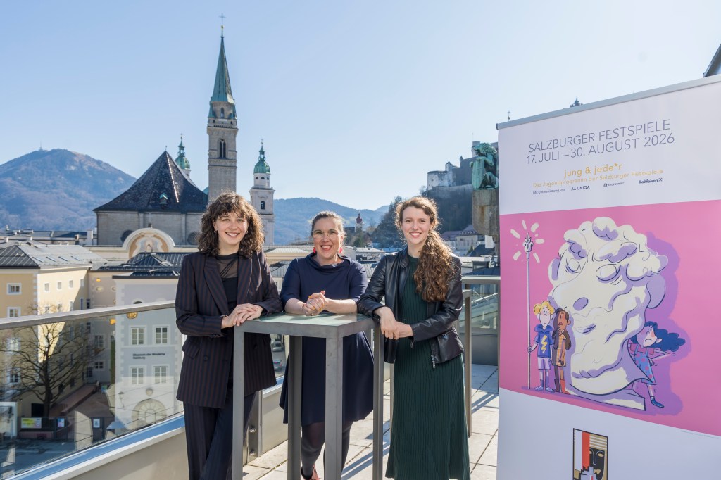 „Maria Leitgab, Ursula Gessat und Catharina von Bülow bei der Pressekonferenz zu jung & jeder 2026.“*